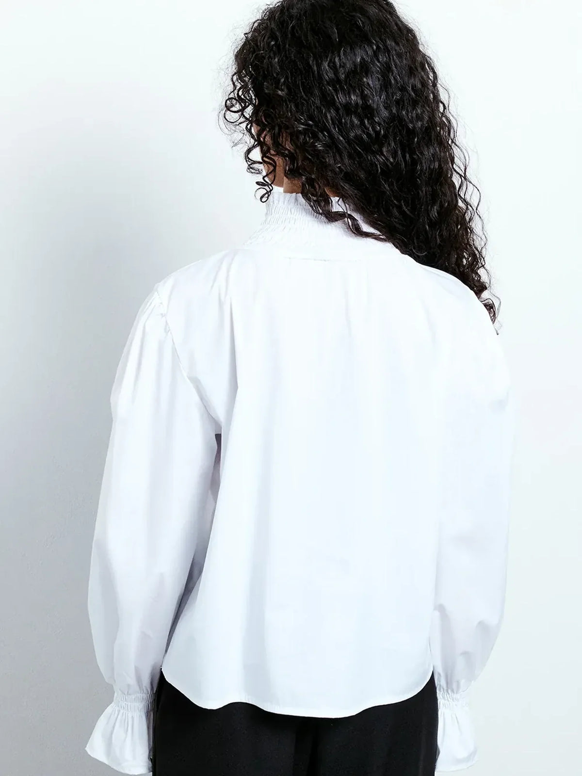 Smocked Collar Blouse