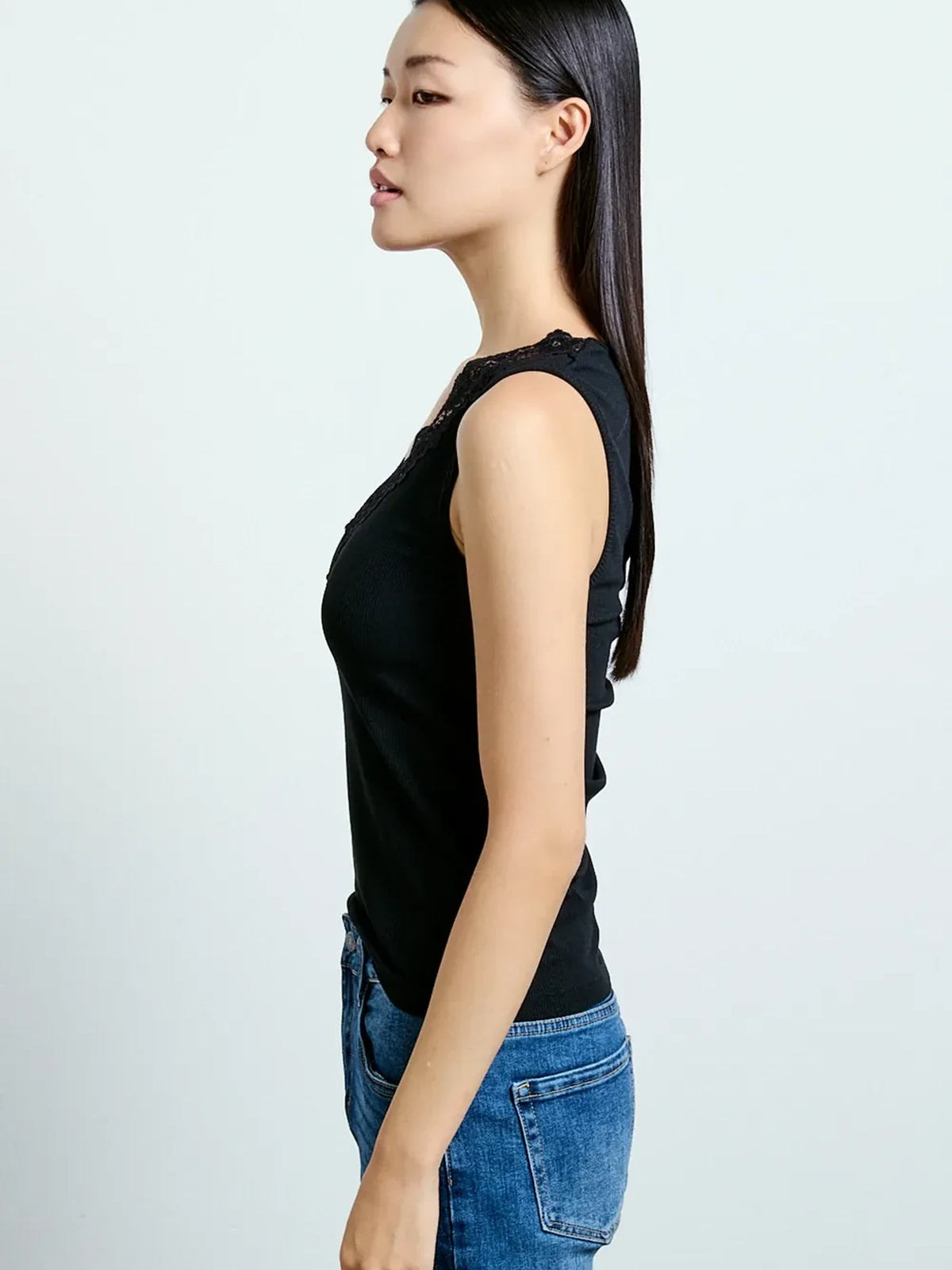 Lace Trim Tank