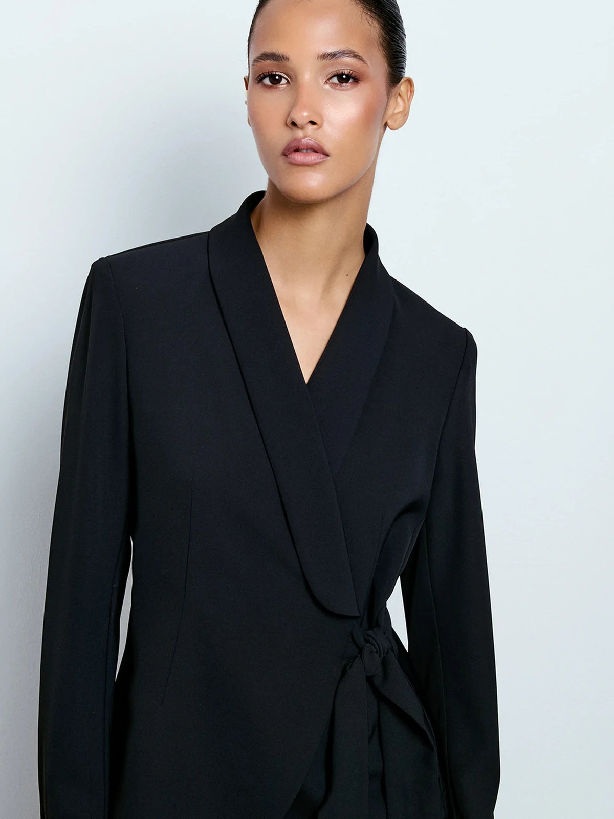 Belted Lapel Blazer