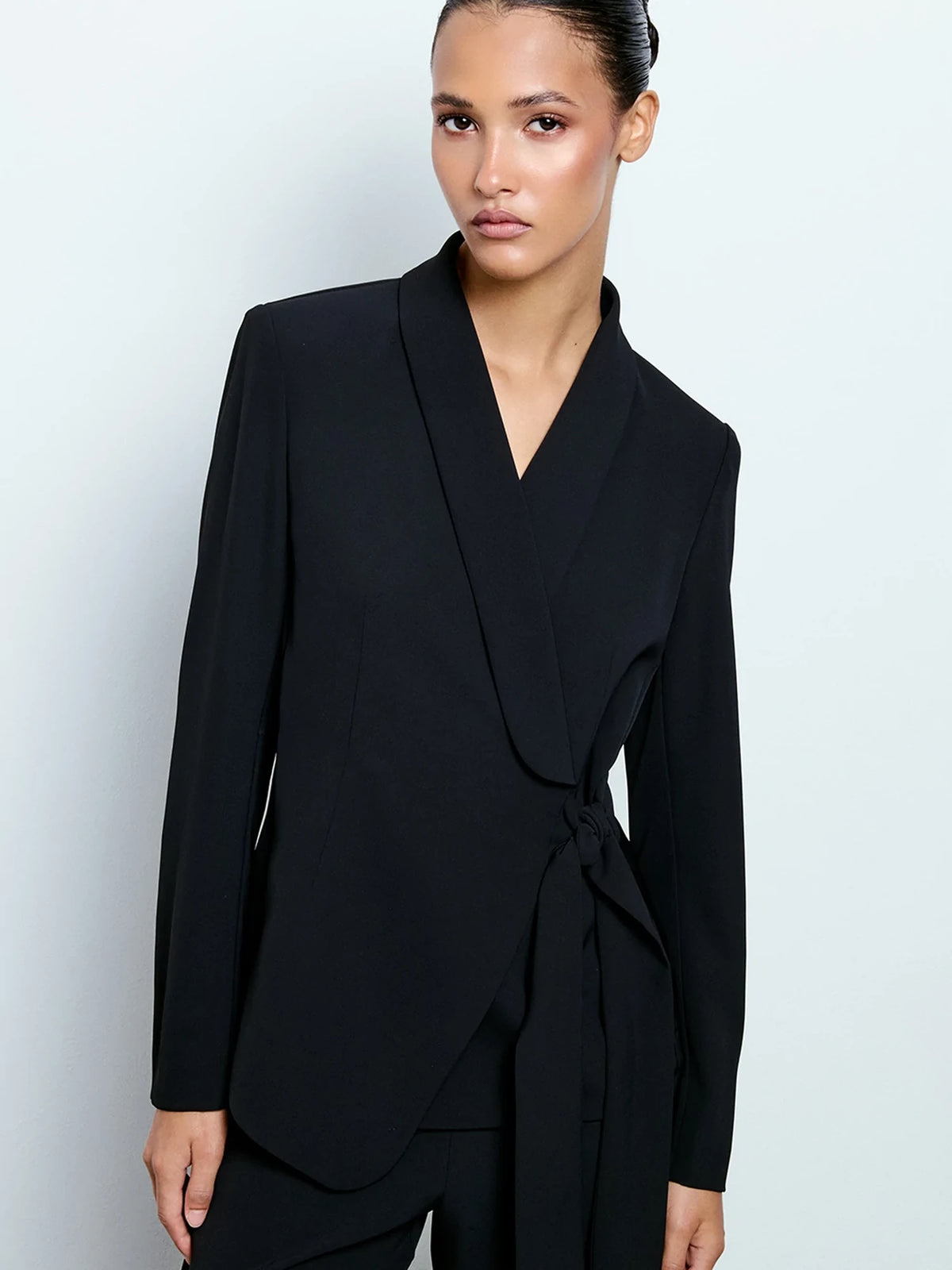 Belted Lapel Blazer